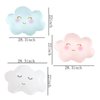 6PCS Cloud Balloons Foil Mylar Smile Cloud Balloons for Baby Shower and Birthday Party Decorations Supplies