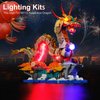 DALDED LED Lighting Kit for Lego Auspicious Dragon, LED Light Compatible with Lego 80112 Building Block Models (Not Include Lego Set)