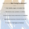 oVertone Haircare Blue Toning Conditioner with Shea Butter & Coconut Oil, Neutralizes Brassiness in Blonde to Light Brown Hair, Cruelty-Free, 8 oz