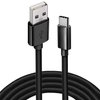 Fonus 6ft USB Cable Charger Cord Compatible with Motorola Edge Plus (2023,2022,2020), Power Wire Turbo Charge Sync Black