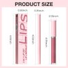 evpct Retractable 1Pcs Lip Liner Pencils and 1 Pcs Lip Gloss Makeup Set for Shaping & Sculpting Lips, Ruby Red Long-Lasting Waterproof Matte Rich Lip Colors Liner Crayon Liquid Lipstick 07#