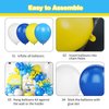 Yellow Blue White Balloon Arch Kit,Cartoon Theme Balloons Garland Kit with Star Balloons for Kids Cartoon Sponge Birthday Baby Shower Sponge Bob Party Supples