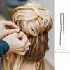 Bobby Pins, 200pcs Bobby Pins Brown Hair, Bobby Pins U Shaped Hair Pins 2.4 inch, Buns Decorative Bobby Hair Pins for Women with Storage Box