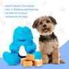 Yeti Puff and Play Dog Toy - Dog Chew Holder - Fun Stimulating Chew Toy for Teething, Behavior Training for Light to Moderate Chewers - Interactive Nuggets Treats Dispenser Puzzle - Yeti Blue