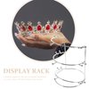 HOLIDYOYO Table Top Display Stand Tiara Crown Display Stand 3 Tiers Headband Display Stand Hair Supplies Organizer for Home Shop Store Hair Crown Tiara Display Headbands for Girls