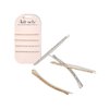 Kitsch Rhinestone Bobby Pins 4 Pieces, Extra Long Barrettes Hair Pins for Women, Fancy Elegant Diamond Crystal Hairpins, Wedding Hair Accessories, Rhinestone Hair Clips Gifts for Women, Gold & Silver