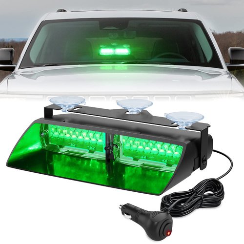 Nilight Emergency Strobe Lights, Windshield Hazard Warning Safety Flash Lights with Suction Cups, Super Bright LED Strobe Lights for Police Enforcement Firefighters Vehicle Truck