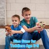 2 Pack Dinosaur Blaster Gun Toys for Toddlers 3 4 5 6 Year Old Birthday Gifts Christmas Stocking Stuffers, Small Dino Guns for Boys Age 3-5-7 with Soft Foam Darts Compatible with Nerf Guns