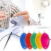 TOOVREN Needle Threader for Hand Sewing 12 Pcs Plastic Wire Hook Simple Threader for Needles Small Eye Needle Threader for Sewing Machine Needle Threader Tool for Sewing Crafting