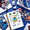 100 Pcs Outer Space Make a Face Stickers Sheets Make Your Own Astronaut Stickers Space Stickers Solar System Stickers Space Themed Party Favors for DIY Space Themed Birthday Party Favors Craft Kit