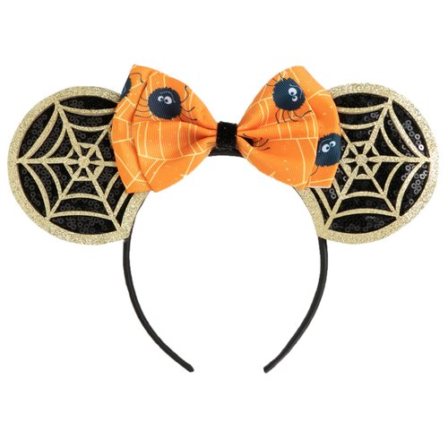 CHuangQi Mouse Ears Headband with Shiny Bow, Double-sided Sequins Glitter Hair Band, for Birthday...