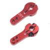 3PCS ShareGoo 25T Aluminum Servo Horns Arms M3 Threads Metal Steering Arm for RC Car Truck Buggy Airplane-Red