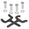 Rear Bar Pin Flag Nut Kits for Jeep - Fix Rear Upper Shock Mount, Suitable for 1984-2001 Cherokee XJ-1082 4WD 2WD (Black, 2-Set)