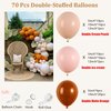 Boho Balloon Garland Arch Kit - Small DIY Orange Balloons Garland, Neutral Balloon for Birthday Baby Shower Decoration