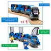 KipiPol Battery Operated Action Locomotive Toy Train Set for Wooden Train Tracks, (Magnetic)-Compatible with Thomas The Train Toys, Brio Train Set for Toddlers 3-5 and up, Stocking Stuffers for Kids