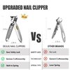 Nail Clippers for Men, DEJLIG Toenail Clippers for Thick Toenails - Toe Nail Clippers for Thick Nails for Seniors with Catcher, Professional Finger Nail Clippers Adult & Women