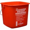 Winco Cleaning Bucket, 6-Quart, Red Sanitizing Solution