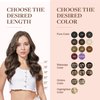 GOO GOO Clip in Hair Extensions Real Human Hair, 12inch 85g 7Pcs, 2/6/2 Balayage Dark Brown to Chestnut Brown, Remy Human Hair Extensions Clip ins for Women, Natural Human Hair