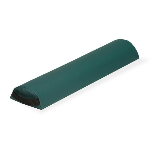 EARTHLITE Bolster Pillow Half Round – Durable Massage Bolster, 100% PU Upholstery incl. Strap Handle/Professional Quality for Massage Tables/Back Pain Relief, Teal
