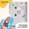 Fun and Educational Animal Fridge Magnets for Kids -Soft Plush Magnetic Animal Characters for Learning and Play, Fridge Toys for Toddlers 1-3, Board Magnets, Locker Buddies