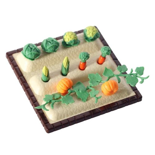 Colaxi Miniature Dollhouse Agricultural Tools Decoration Kids Children Toy Gift Tool /6 1/12 Doll Garden, Vegetable plot