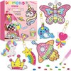 BANBBUR 16 Pcs Gem Art for Kids Age 4-8 8-12,Kids Crafts 5D Gem Diamond Art Kit with 5 Suncatchers/5 Keychains/6 Magical Stickers,Painting Art Crafts for Christmas