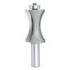 Akylin's Convex Edge Oval Router Bit 1/2" SHK x 1-13/16"CL, Shallow Bullnose at 1-1/2" Length,Convex Column Molding Router Bits-Perfect for Stair Treads and Shelf Edges