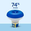 Floating Chlorine Dispenser for Spas and Personal Pools, Fits 1" Tablets - Mini Pool Chlorine Floater with Adjustable Flow Vents Balanced Chemical Dispenser [1" Tablet Capacity] 5" Diameter Floater