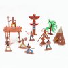 ONEST 26 Pieces Native American Figurines Indian Figurines Indians Historical Plastic Action Figures for Projects Decoration Birthday Gift Dollhouse Cake Toppers