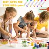 24 Pcs Joyooss Paint Brushes for Kids, Round/Flat Kids Paint Brushes Toddler Paint Brushes Paintbrushes Kids, Art Paint Brushes Kid Paint Brushes Paint Brushes Kids for Paint Brushes for Toddlers 1-3