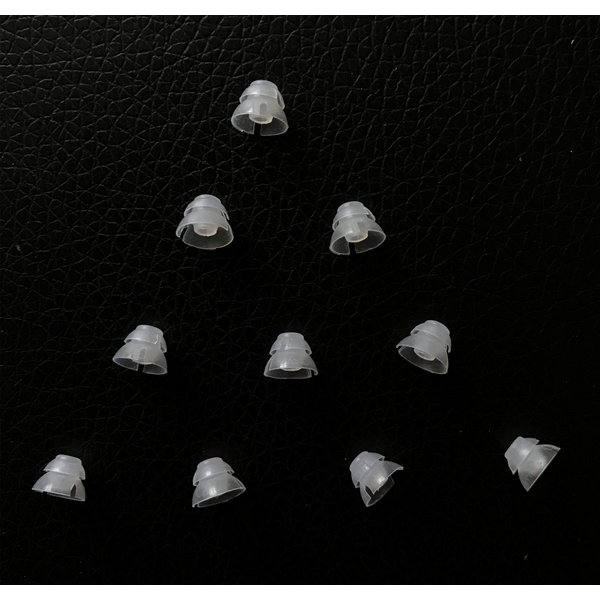 Jungle Care® (6mm Small * 10pc) Double Layer Magic Hearing Aid Domes Comfortable PSAP (Personal Sound Amplifiers Product) Kit Ear Tips Invisible, Perfect for Open Air (Open fit), except for RIC