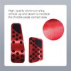 Auto Aluminum Pedal Covers, Auto No Drilling Accelerator Pedal Covers, Anti-Slip Aluminum Brake Gas Pedal Pads, Nonslip Car Pedal Pads for Dodge 2009-2022 Challenger Charger Chrysler 300C (Red)