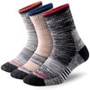 FEIDEER Men's Hiking Socks, Outdoor Sports Wicking Cushion Quarter Crew Socks for Men (3MS20203-XXL)