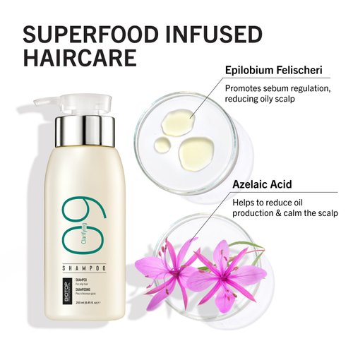 Biotop Professional 09 Clarifying Shampoo - Gentle Shampoo & Scalp Cleanser for Build Up - Formulated with Azelaic Acid to Calm the Scalp & Reduce Oil Production - Cruelty-Free Hair Care (8.45oz)