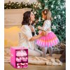 Jeowoqao Dress up Shoes Princess Dresses for Girls, Little Girls Princess Dress up Clothes Set- 1pc TuTu Skirt with 3ps Skirt Veils, Play Toys for Girls Age 3 4 5 6 Years Birthday Gift