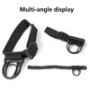 2PCS Roll Bar Coat Hanger Clothes Hook for Jeep Wrangler CJ YJ TJ LJ JK JKU JL JLU JT Sports Sahara Freedom Rubicon & Unlimited X 2/4 Door (Black)