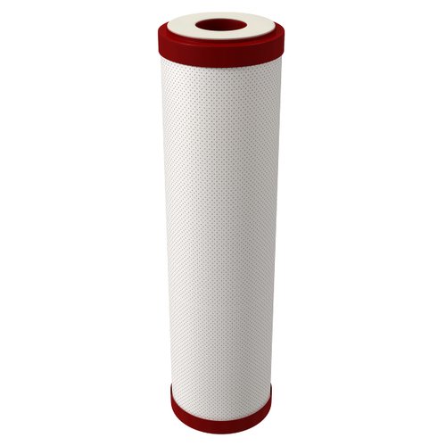 AQUATICLIFE Carbon Plus 10” Carbon Block Water Filter Chlorine Chloramine Reduction Cartridge for Reverse Osmosis Deionization Water Filtration System Units 10x2.5 Water Filters