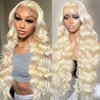 Alimubi hair 613 Lace Front Wig Human Hair Blonde Wig Human Hair 13x4 Body Wave Lace Front Wigs 180 Density 613 Body HD Lace Frontal Wig Glueless Wigs Human Hair Pre Plucked 26 inch