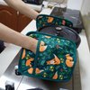 Pot Holders Set of 2 Heat Resistant 480℉ Kitchen 100% Cotton Comfortable Lining Printing Fox Flower Women Men Home Cooking Baking Microwave BBQ Gift(Fox Flower)
