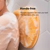 Hfpengzan Shower Foot & Back Scrubber, Wall Mounted Massage Pad, Silicone Bath Massage Cushion Brush with Suction Cups for Body Scrubber Improve Foot Circulation & Soothes Tired Feet (Orange)