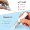 BITOSEE Refillable Retractable Quick Dry White Out Correction Tape,Mini Small Japan Aesthetic Cute White Out, with Easy to Use Kawaii Pen Shaped Applicator,for Home Office Supplies.