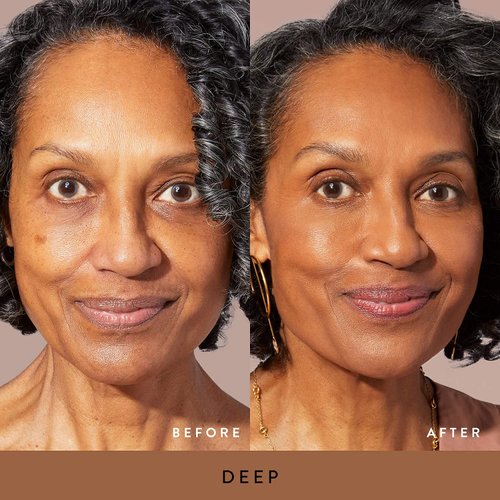 LAURA GELLER NEW YORK Baked Double Take Powder Foundation - Deep - Buildable Medium to Full Coverage - Matte Finish