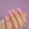 FANNEST Professional Rubber Base Gel nail polish,Rubber base coat for nails, Sheer Clear Nude Builder Gel Polish Soak Off,Soak Off UV Gel Gifts for Women Girls.