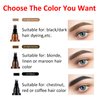 2 PCS Eyebrow Pencil Brow Pencil,Waterproof Eyebrow Tattoo Pen,Eyebrow Pen,Microblading Eyebrow Pen,Long Lasting Eye Brow Pencil with Micro Fork Applicato,Creates Natural Brows Easily(Dark Brown)