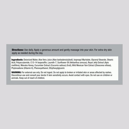 Piping Rock Manuka Honey Cream | with Royal Jelly | 4 oz | Hydrating Moisturizer for Face & Skin | Non-GMO and Gluten Free