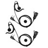 Reyinl Two-Way Radio Earpiece Compatible Midland Ear-Clip Headset for Midland Walkie Talkie Earpiece(2 Packs)