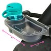Universal Stroller Snack Tray | Stroller Cup Holder | Silicone Flexible Arms Grip Stroller Bar Stays in Place | Stroller Tray Attachment with Cups Holder for Baby Toddler | Stroller Accessories…