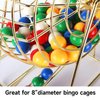 GSE Games & Sports Expert 7/8-Inch Bingo Balls, Multi-Color Replacement Bingo Game Balls with Easy Read Window for Parties, Bingo Nights, Prize Raffles