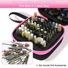 81 Holes Nail Drill Bit Holder, (ONLY CASE) Nail Bits Display Organizer Container, Dustproof Portable Organizer Storage Bag, Efile Nail Bits Professional Manicure Tools, for Manicure Tools