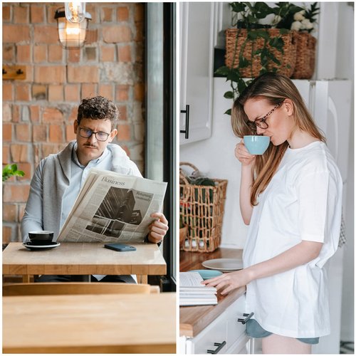 2 Pack Blue Light Glasses for Women or Men |Fashion UV Ray Filter Eyeglasses for Reading, PC and TV | Gaming Glasses Instantly Blocks Glare from Computers and Phone Screens(Black+Clear)